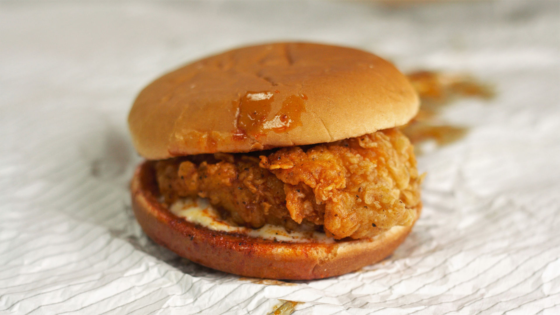 17. Nashville hot crispy colonel sandwich meal at KFC